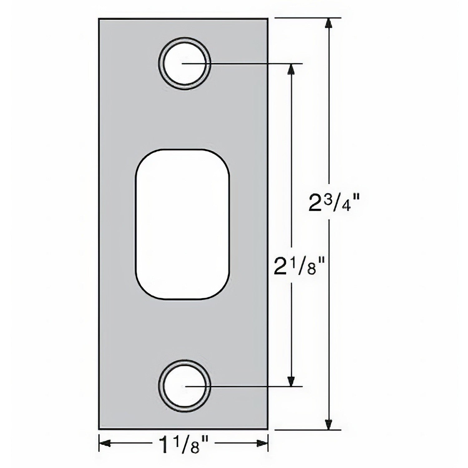 Kwikset 85278 Square Corner Deadbolt Strike.