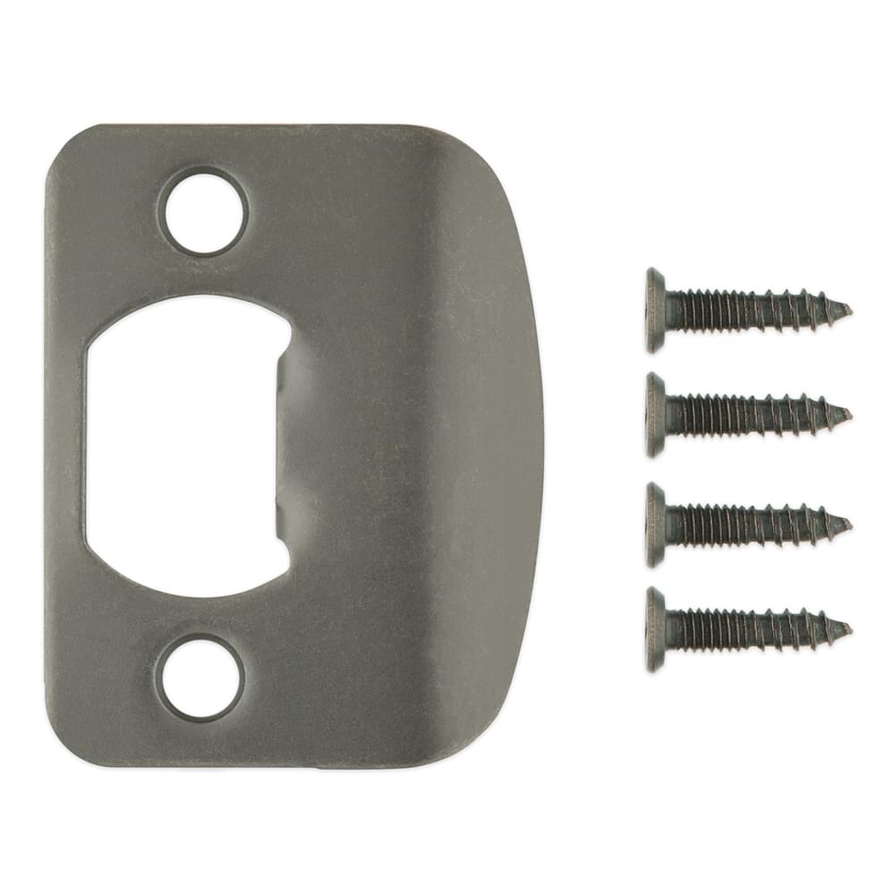 Kwikset 85303-020 Radius Corner Deadbolt Full Lip Strike Gunmetal Finish.