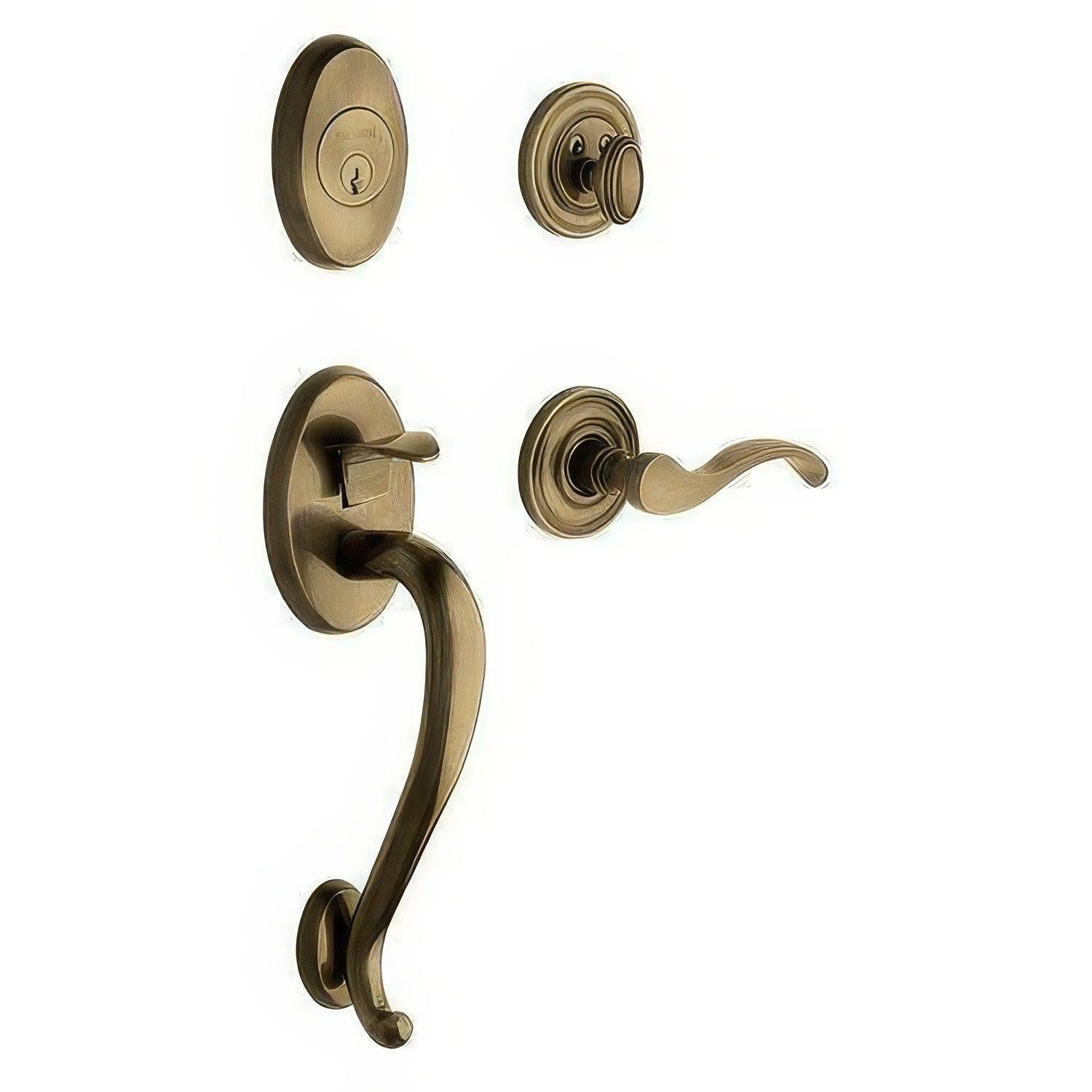 Baldwin 85315.LFD Left Hand Logan Dummy Double Cylinder Handleset