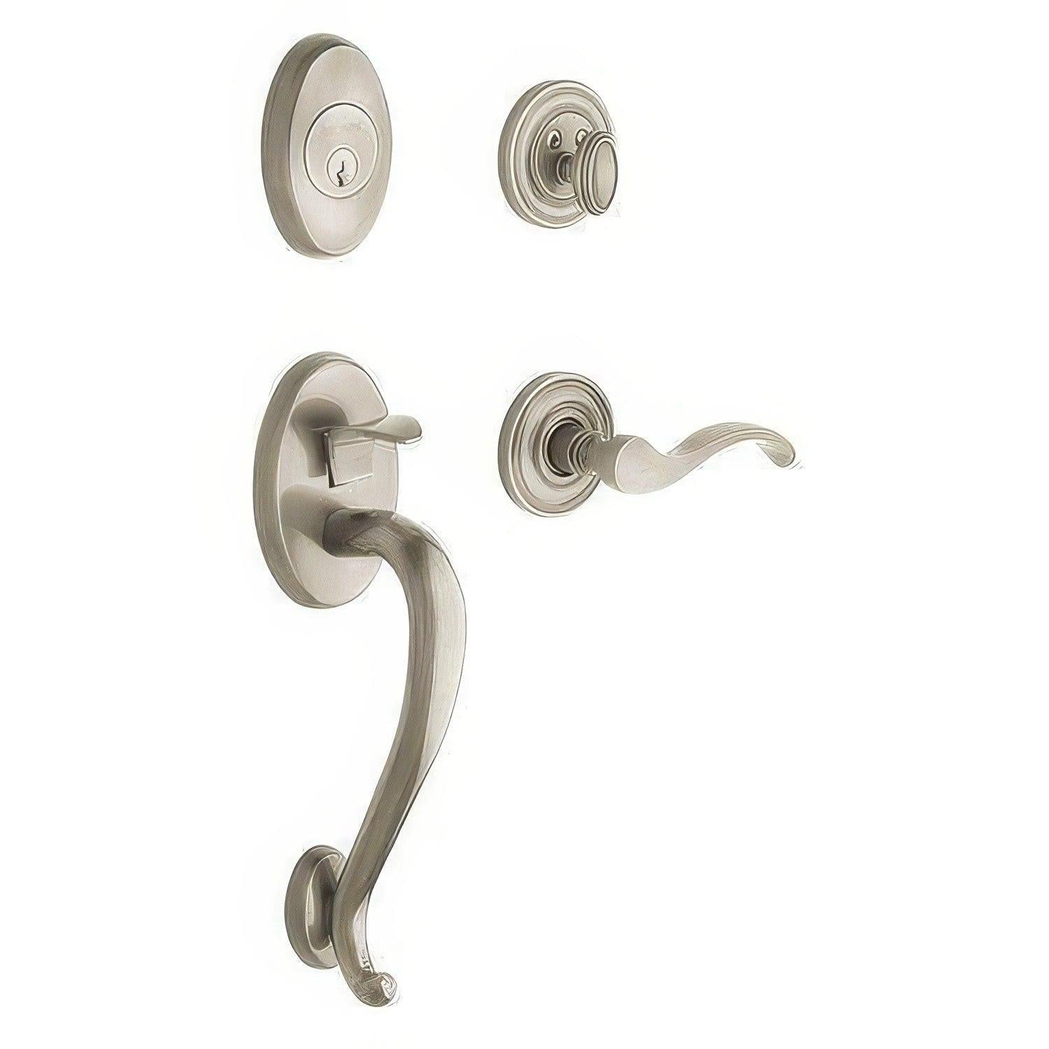 Baldwin 85315.LDBL Left Hand Logan Double Cylinder Handleset