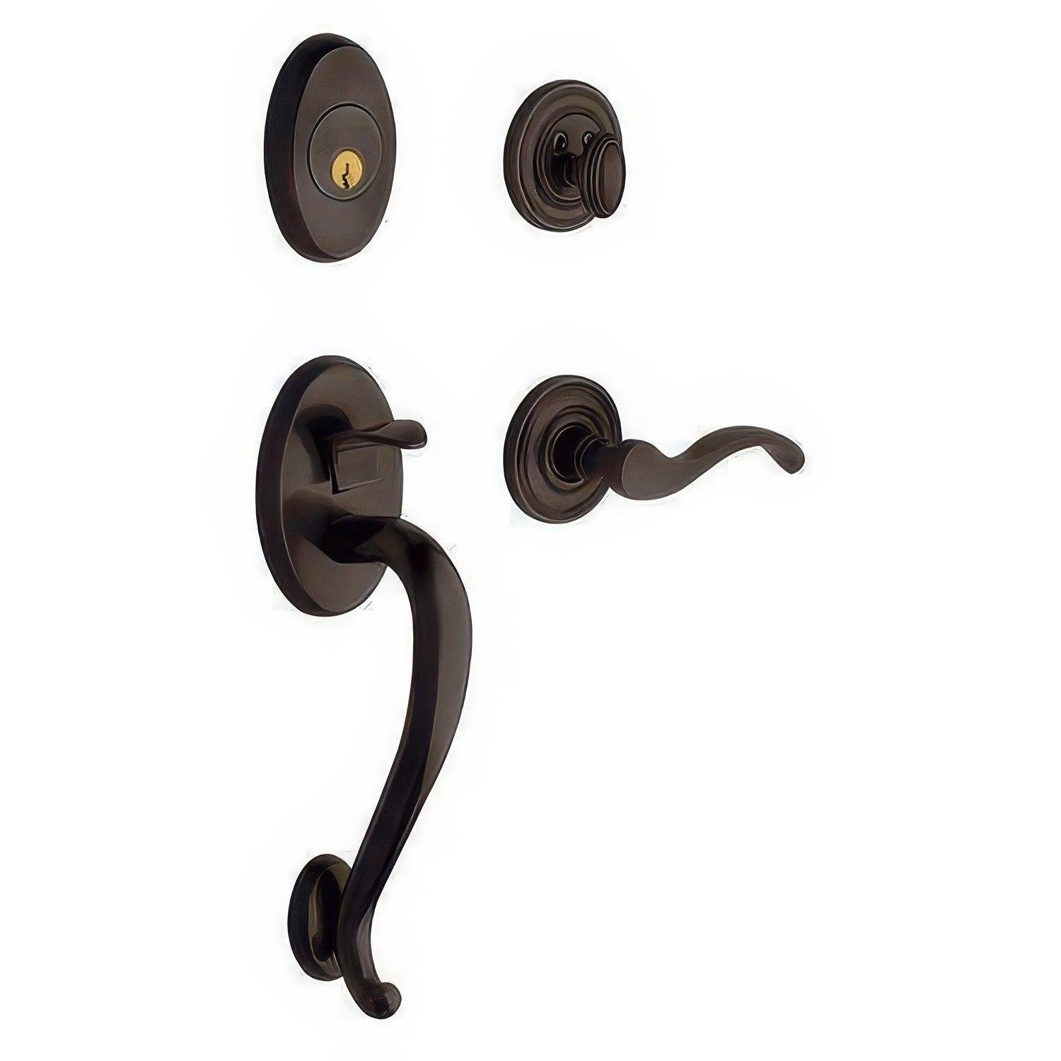 Baldwin 85315.RDBL Right Hand Logan Double Cylinder Handleset