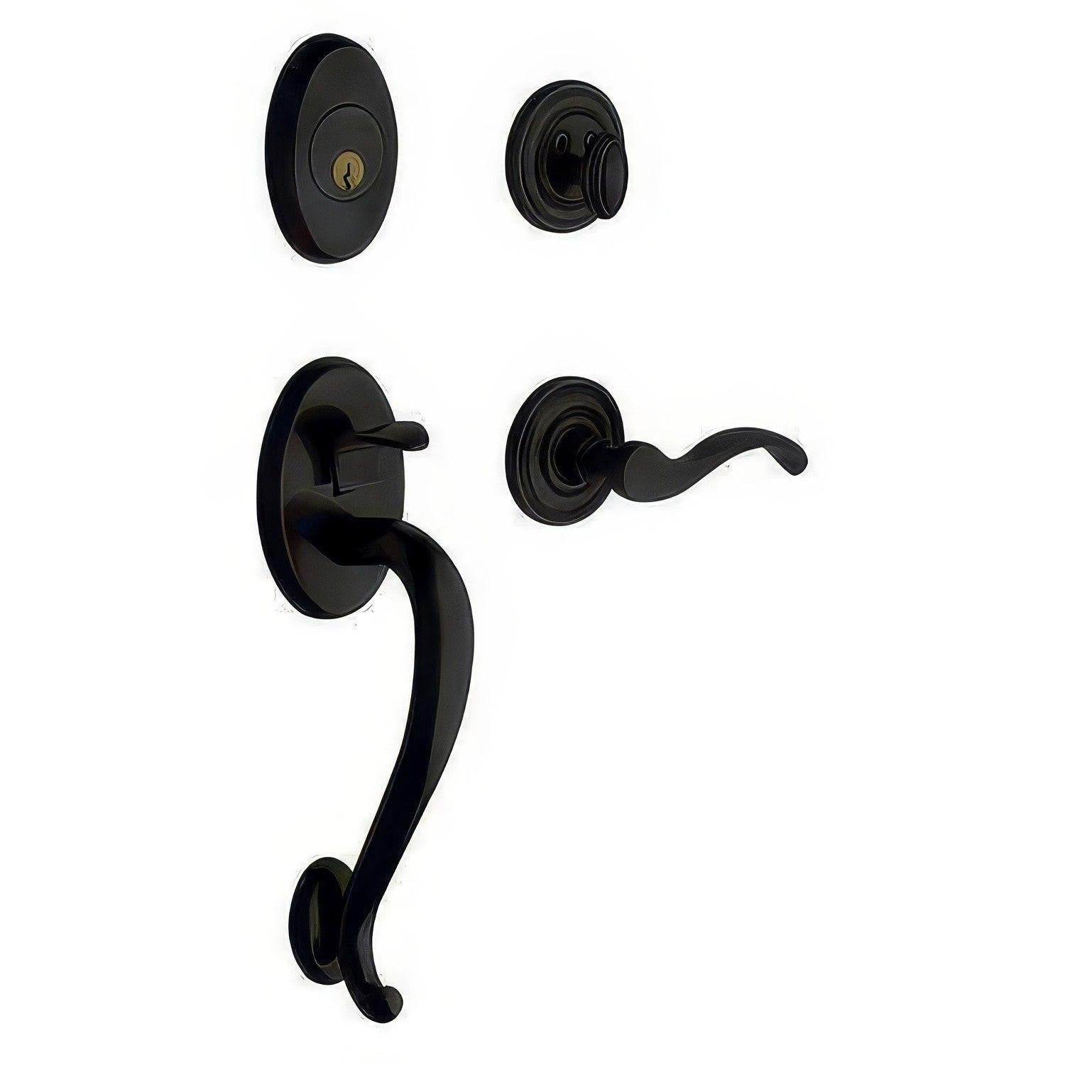 Baldwin 85315.LFD Left Hand Logan Dummy Double Cylinder Handleset