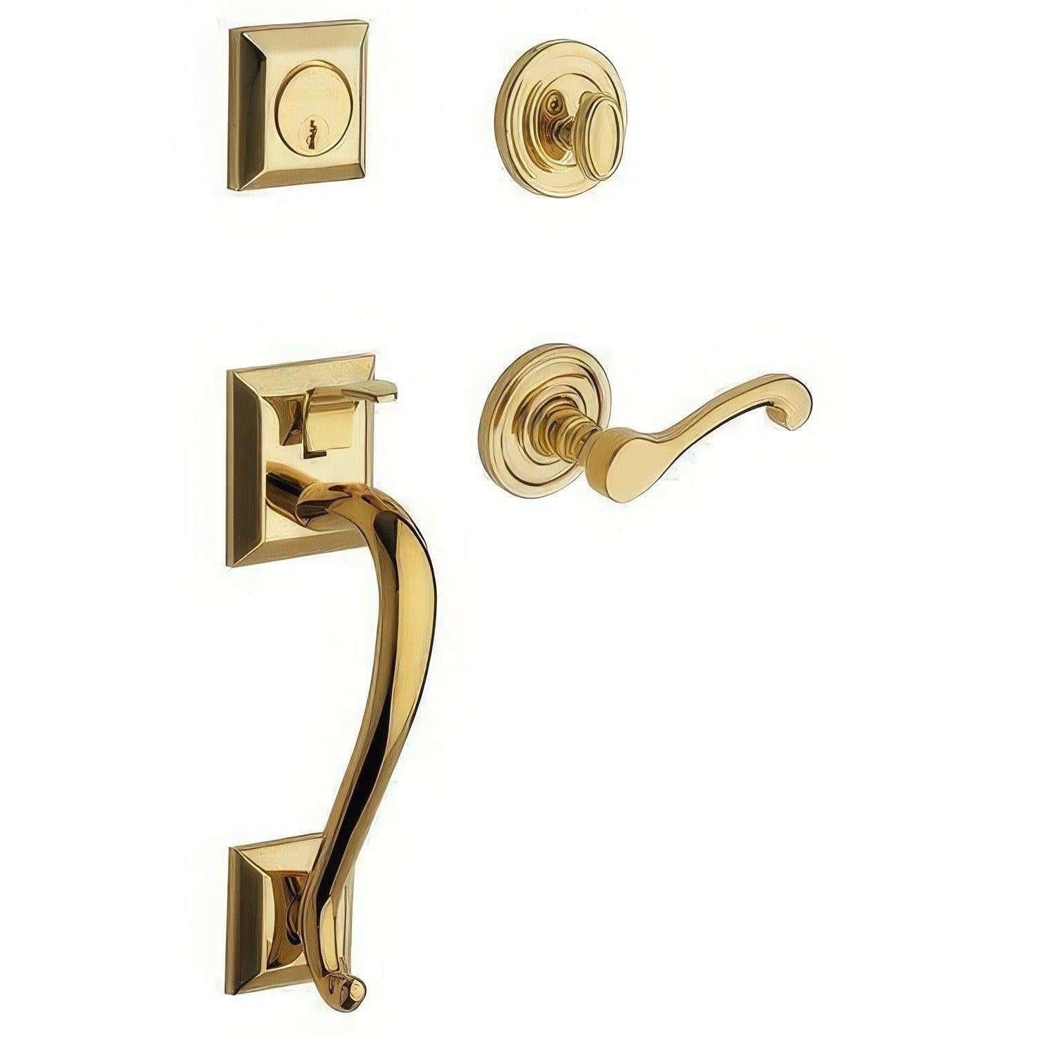 Baldwin 85320.LENT Left Hand Madison Single Cylinder Handleset.
