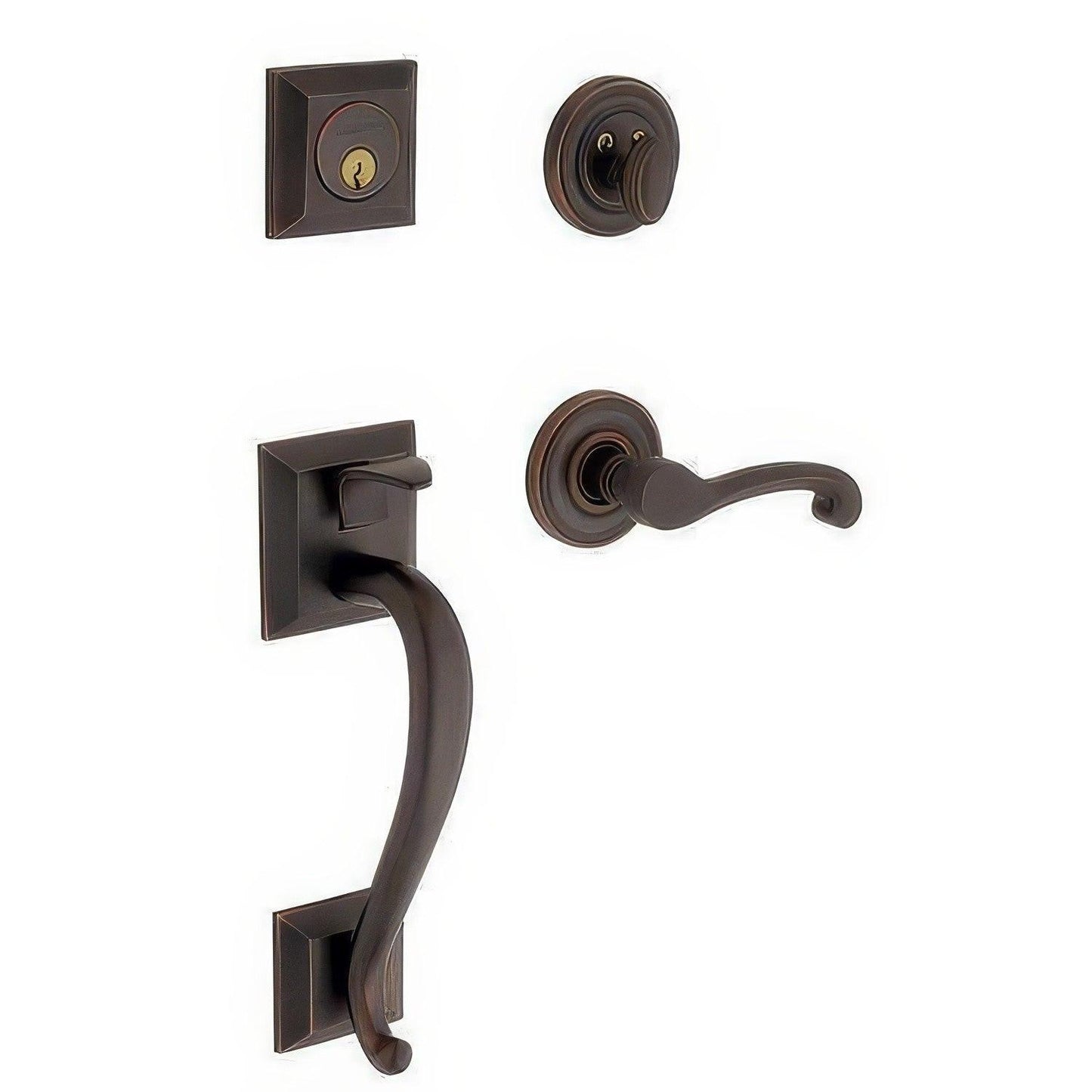 Baldwin 85320.RFD Right Hand Madison Dummy Double Cylinder Handleset.
