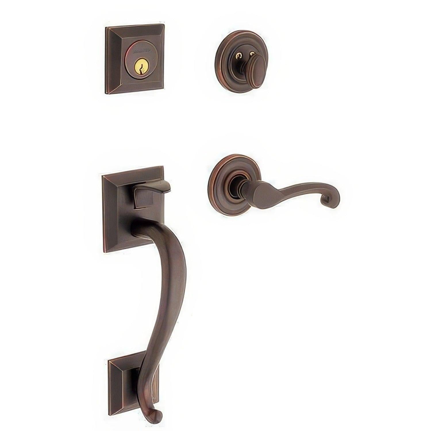 Baldwin 85320.RFD Right Hand Madison Dummy Double Cylinder Handleset.