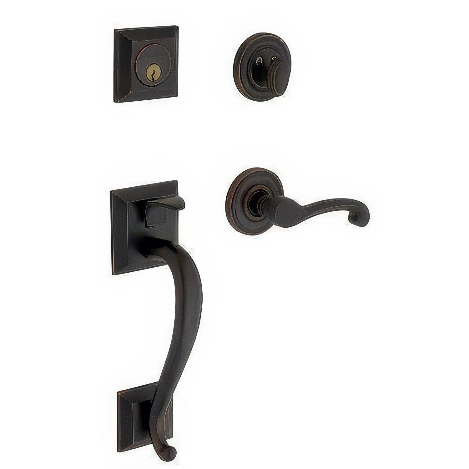 Baldwin 85320.LFD Left Hand Madison Dummy Double Cylinder Handleset.