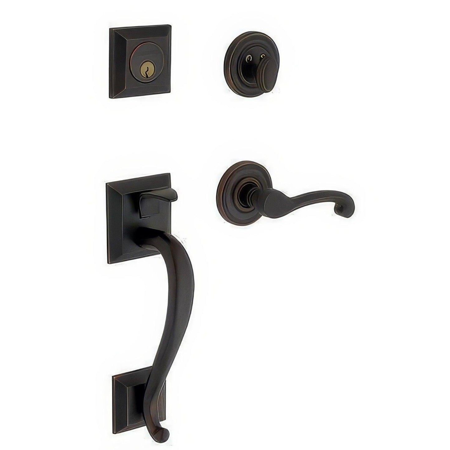 Baldwin 85320.RENT Right Hand Madison Single Cylinder Handleset.
