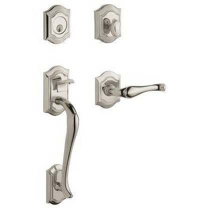 Baldwin 85327.LFD Left Hand Bethpage Full Dummy Double Cylinder Handleset.