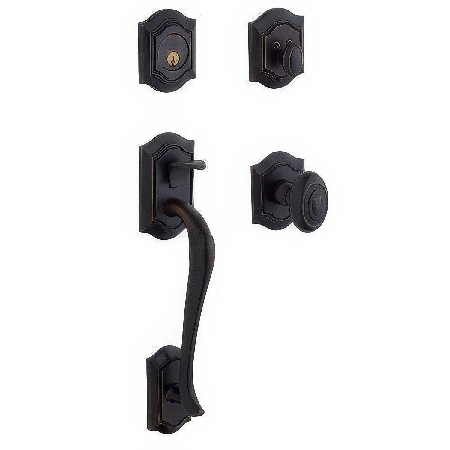 Baldwin 85327.DBLC Bethpage Double Cylinder Solid Brass Handleset.