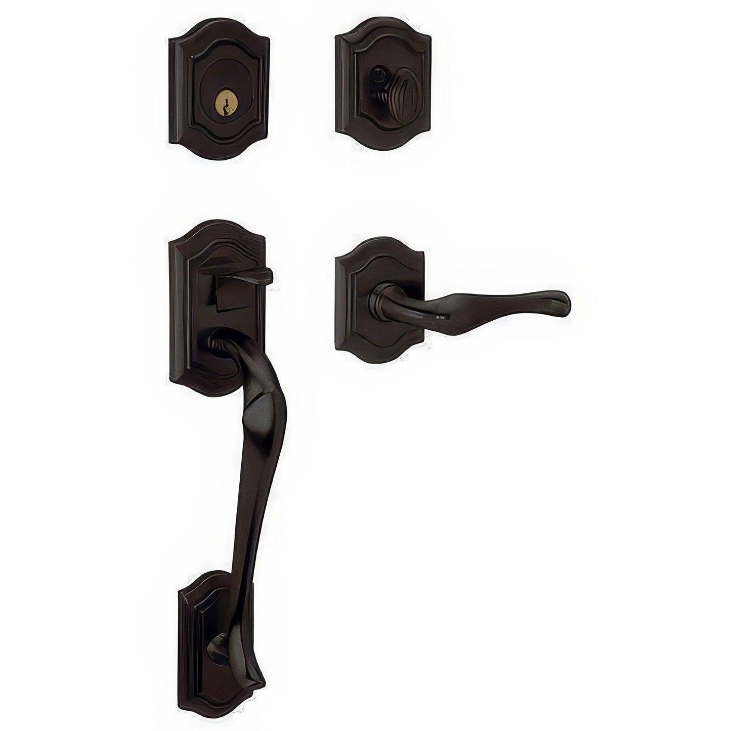 Baldwin 85327.LDBL Left Hand Bethpage Double Cylinder Handleset.
