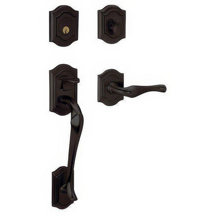 Baldwin 85327.RFD Right Hand Bethpage Full Dummy Double Cylinder Handleset.
