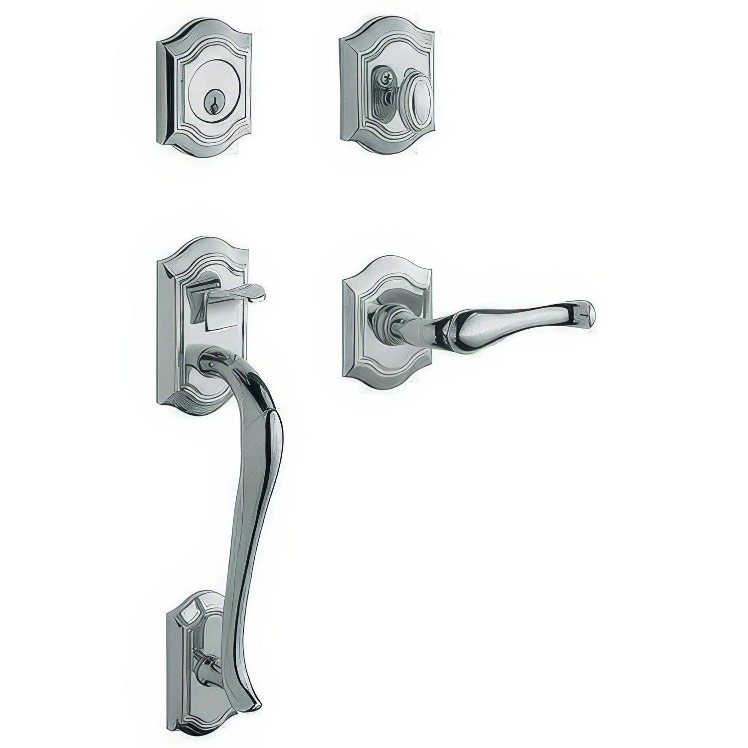 Baldwin 85327.RENT Right Hand Bethpage Single Cylinder Handleset.