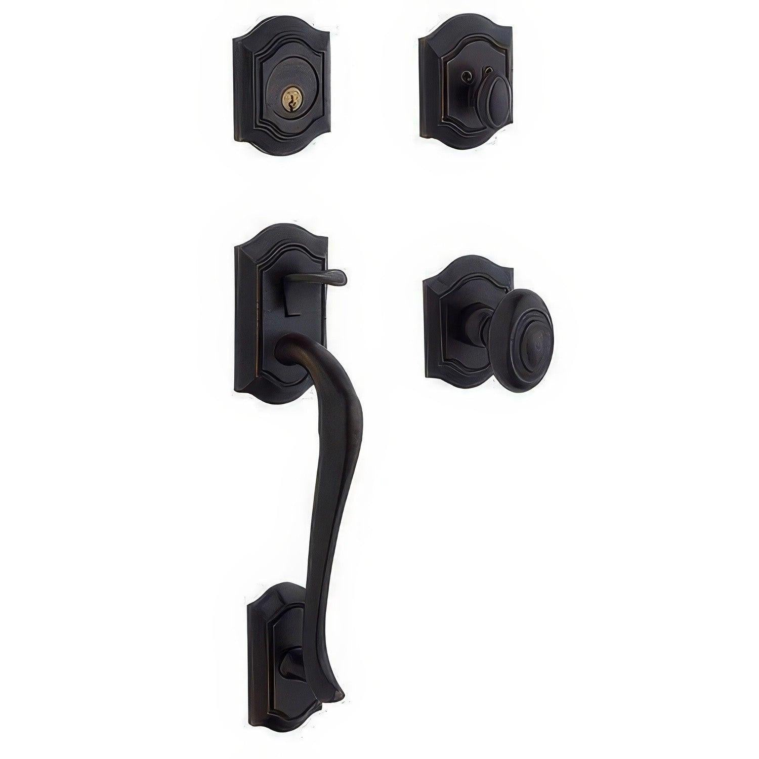 Baldwin 85327.ENTR Bethpage Single Cylinder Solid Brass Handleset.