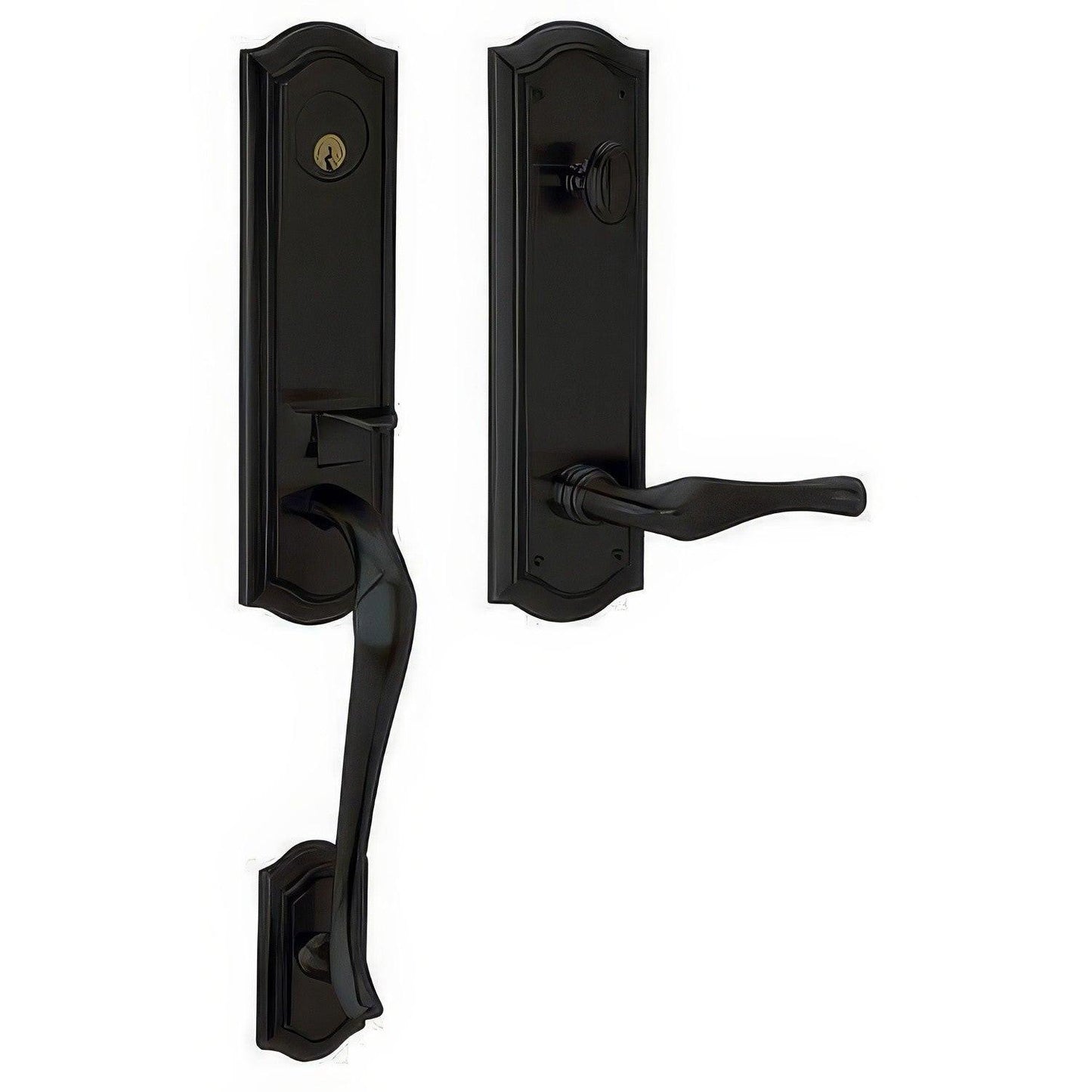 Baldwin 85337.LENT Left Hand Bethpage Escutcheon Single Cylinder Handleset.