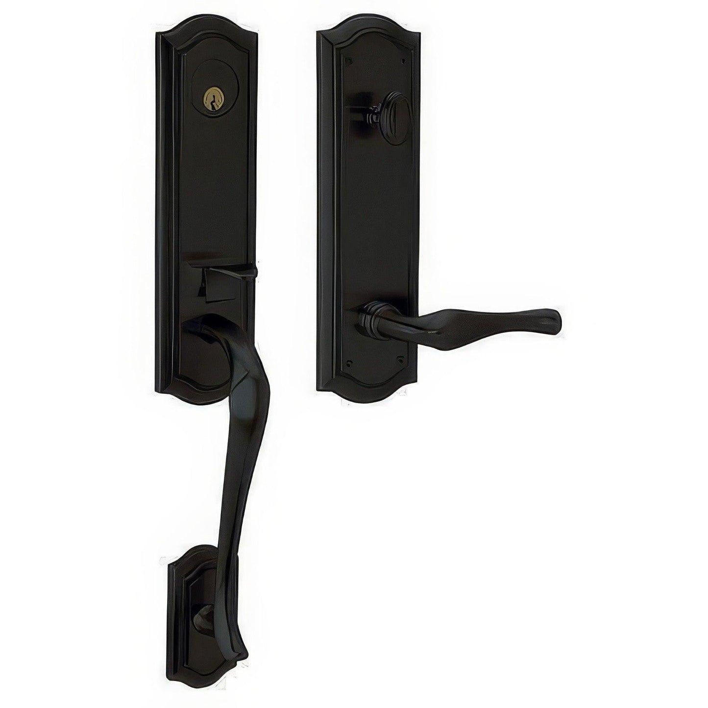 Baldwin 85337.LFD Left Hand Bethpage Escutcheon Dummy Set Single Cylinder Handleset