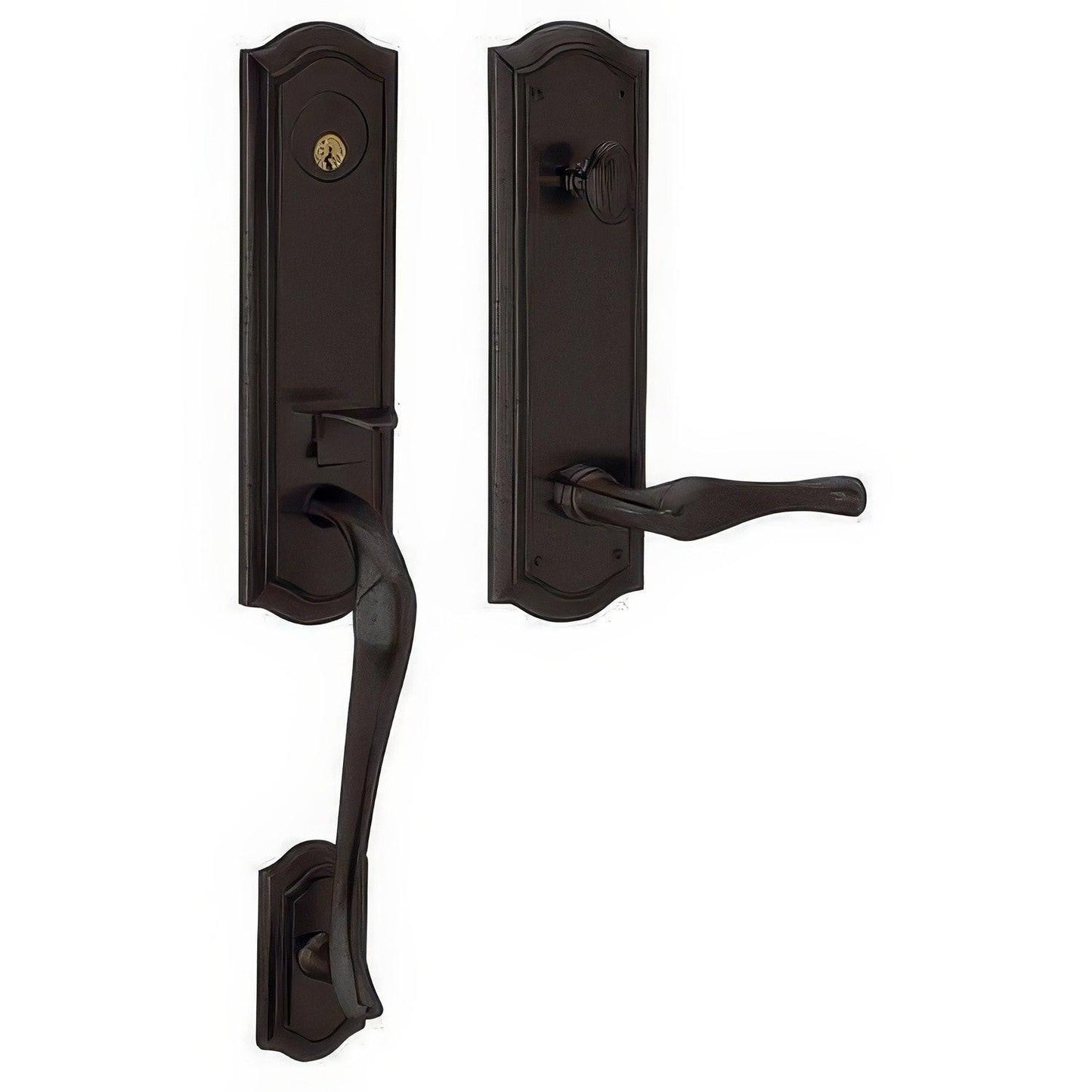 Baldwin 85337.RFD Right Hand Bethpage Escutcheon Dummy Set Single Cylinder Handleset
