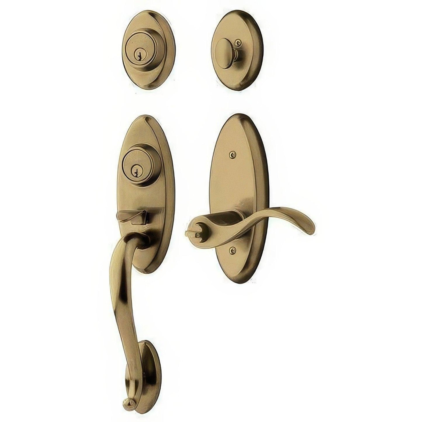 Baldwin 85345.2DCL Left Hand Landon Double Cylinder Two Point Handleset