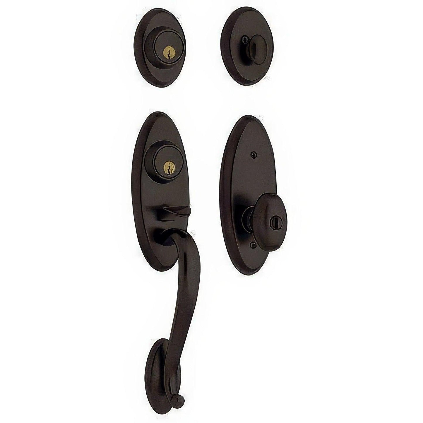 Baldwin 85345.2DC Landon Double Cylinder Two Point Handleset