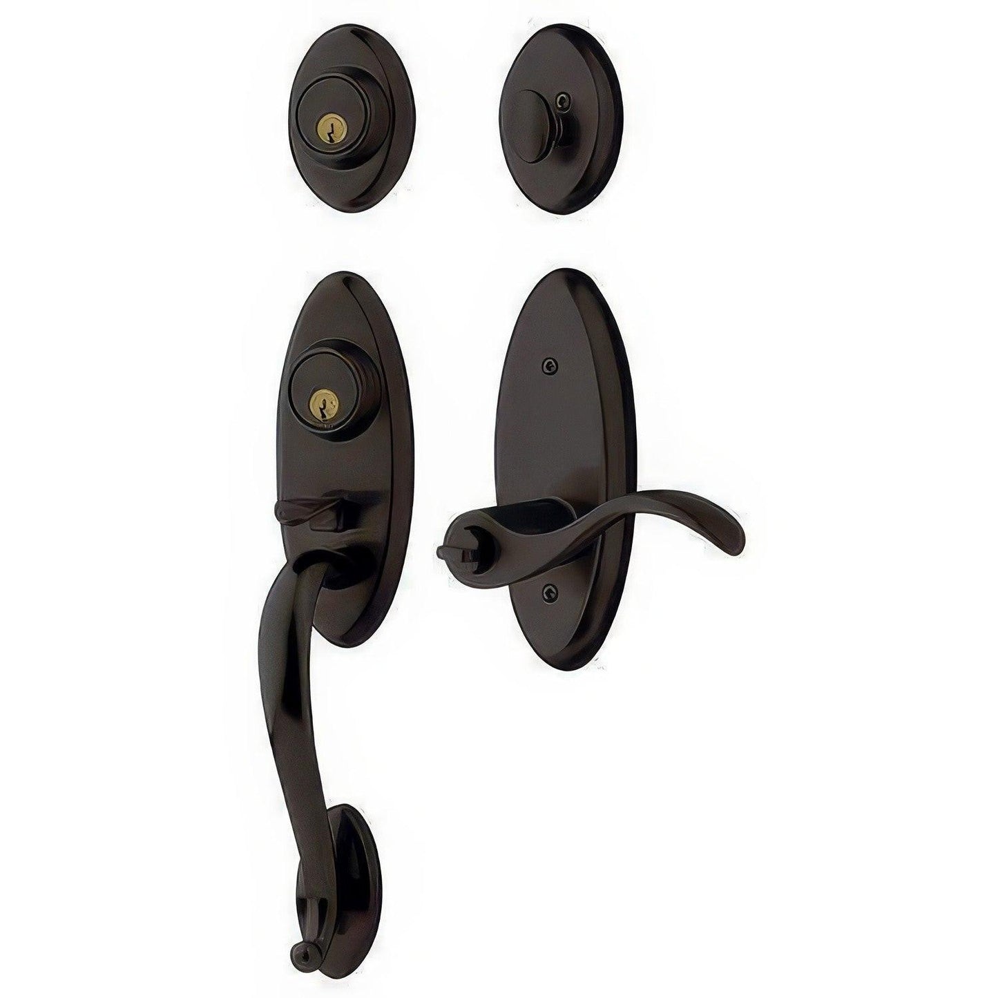 Baldwin 85345.2RFD Landon Dummy Two Point Single Cylinder Handleset