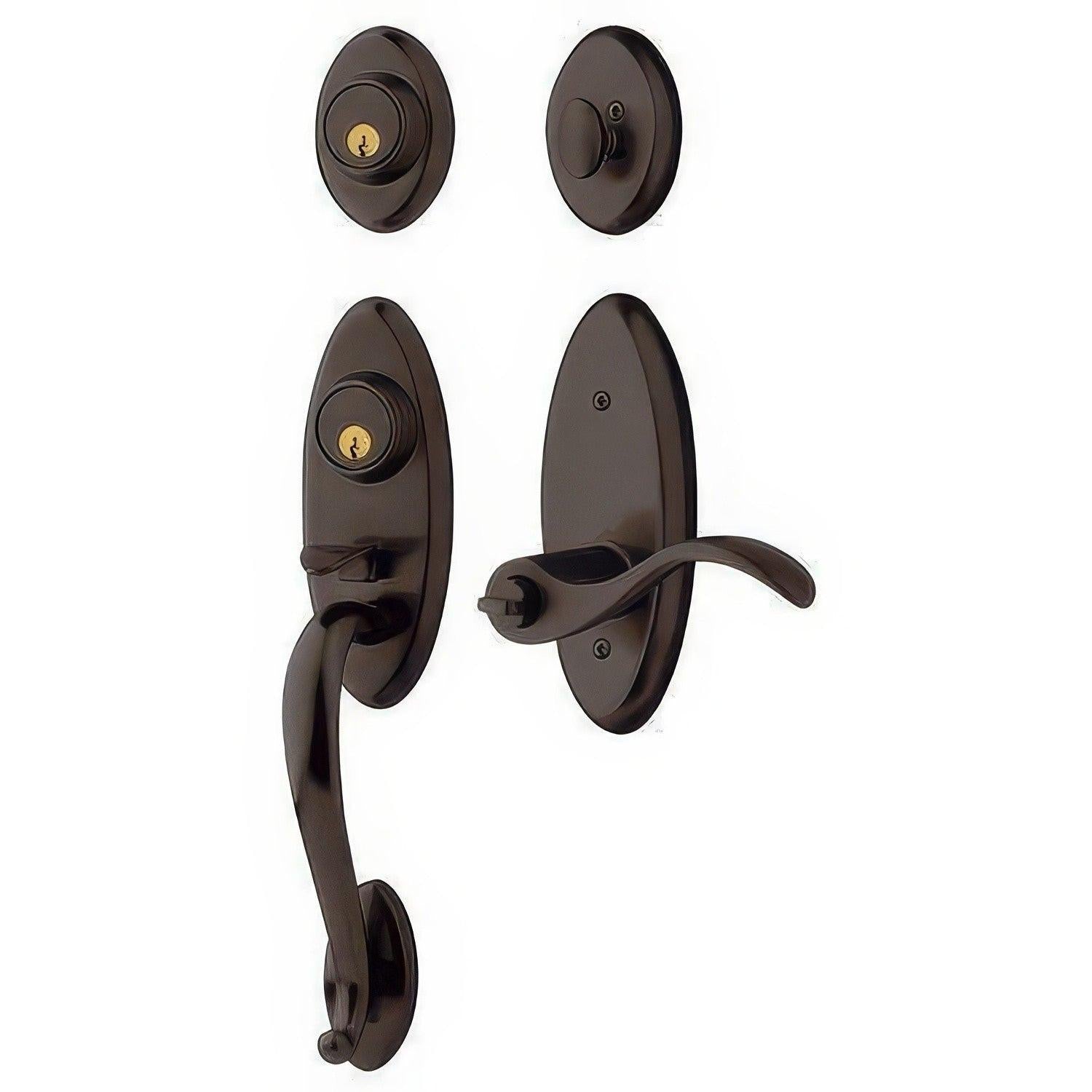 Baldwin 85345.2DCL Left Hand Landon Double Cylinder Two Point Handleset