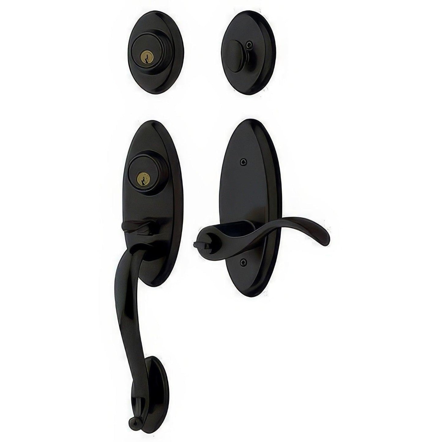 Baldwin 85345.2DCL Left Hand Landon Double Cylinder Two Point Handleset