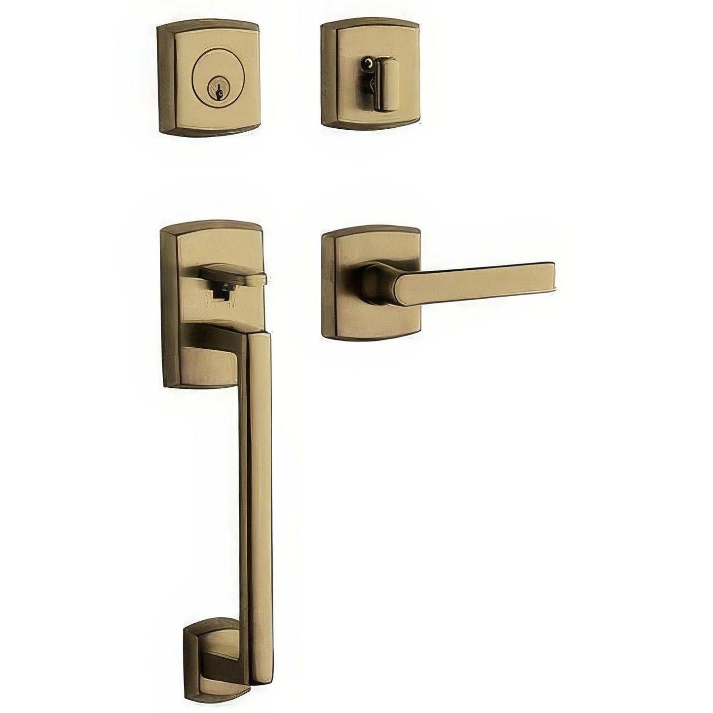 Baldwin 85386.LFD Left Hand Soho Full Dummy Double Cylinder Handleset