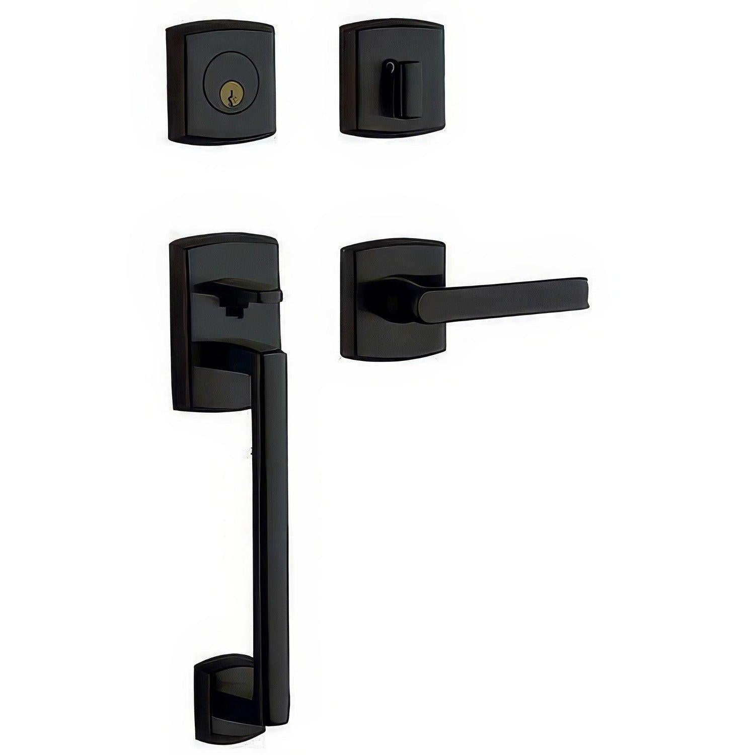 Baldwin 85386.LFD Left Hand Soho Full Dummy Double Cylinder Handleset