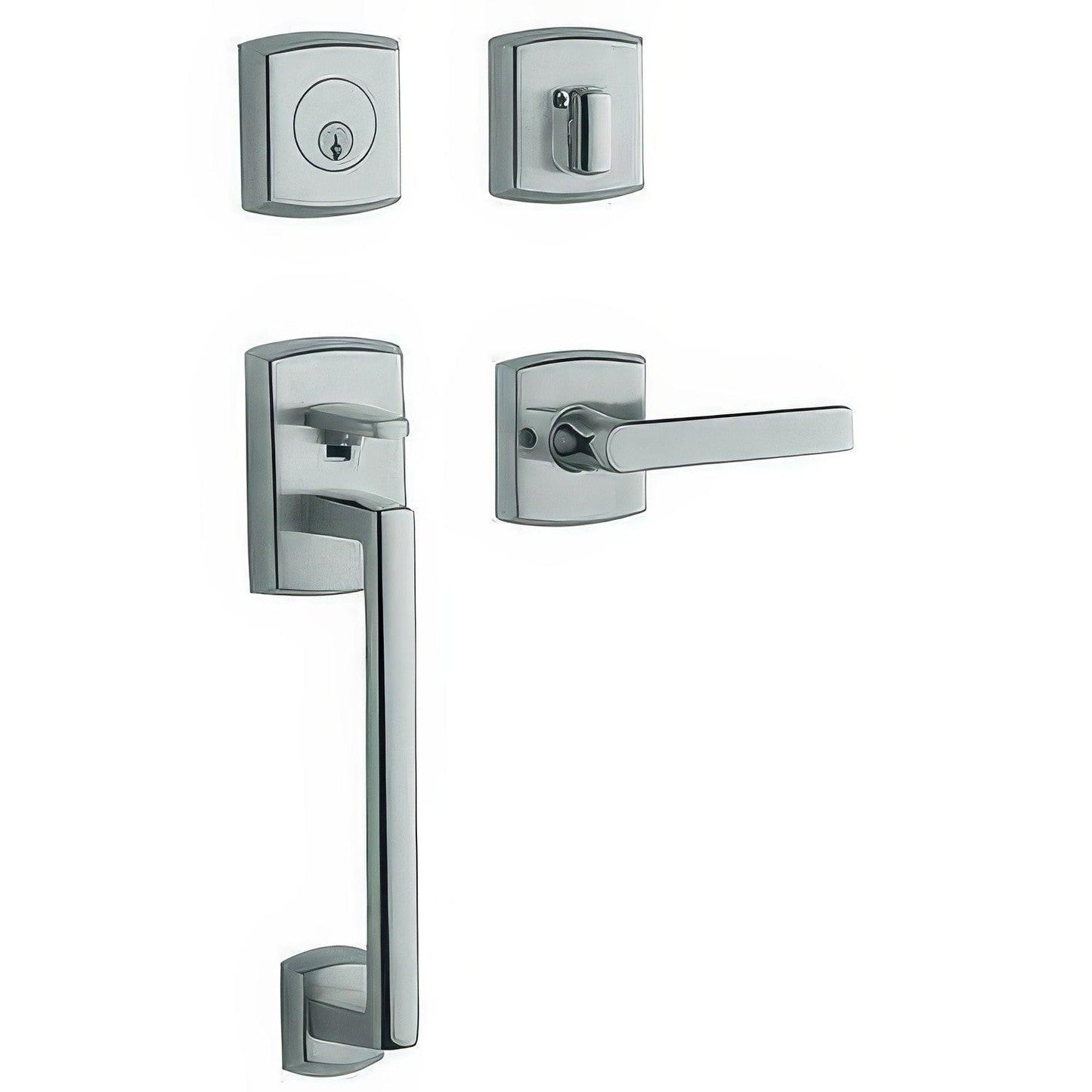 Baldwin 85386.LFD Left Hand Soho Full Dummy Double Cylinder Handleset