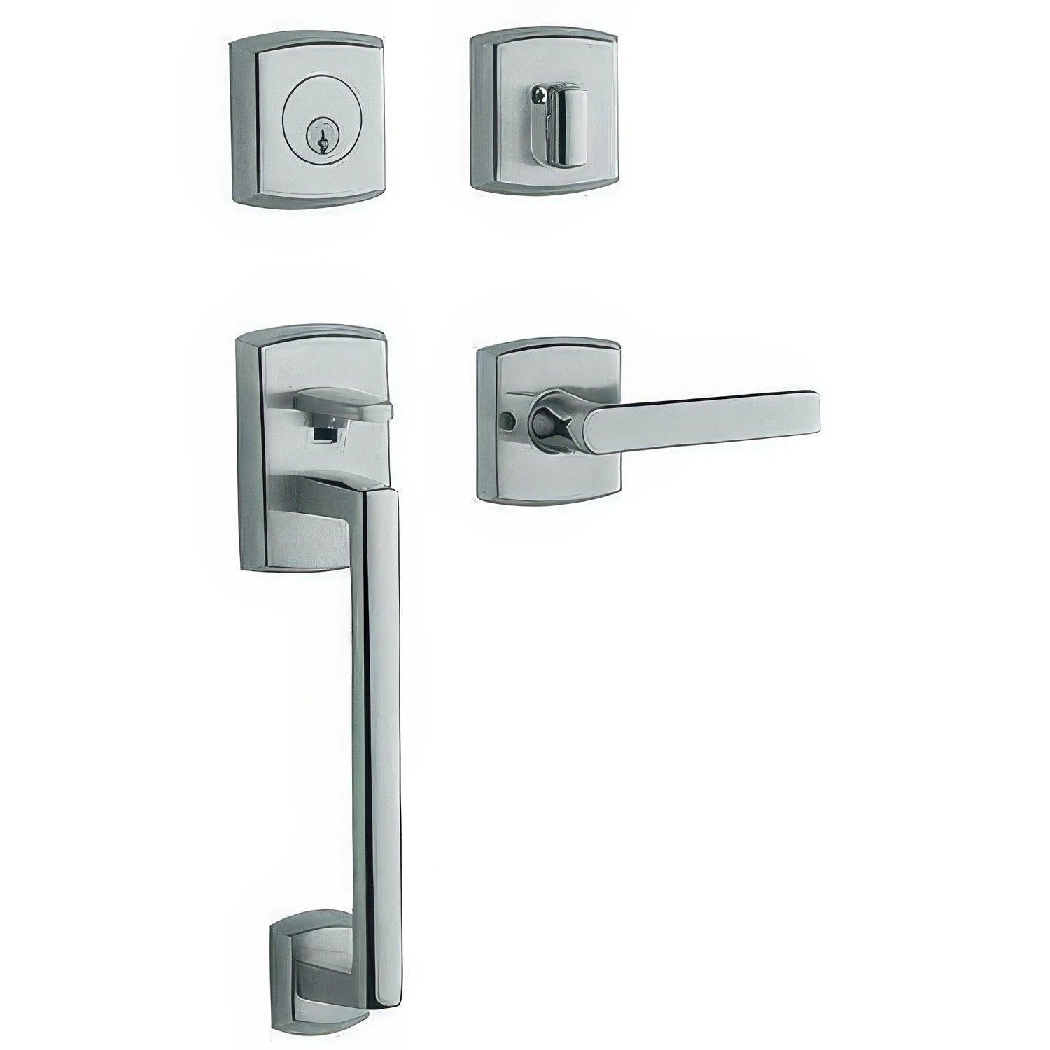 Baldwin 85386.LFD Left Hand Soho Full Dummy Double Cylinder Handleset