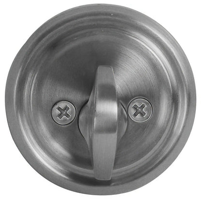Emtek Regular Style Classic Brass One-Sided Deadbolt.
