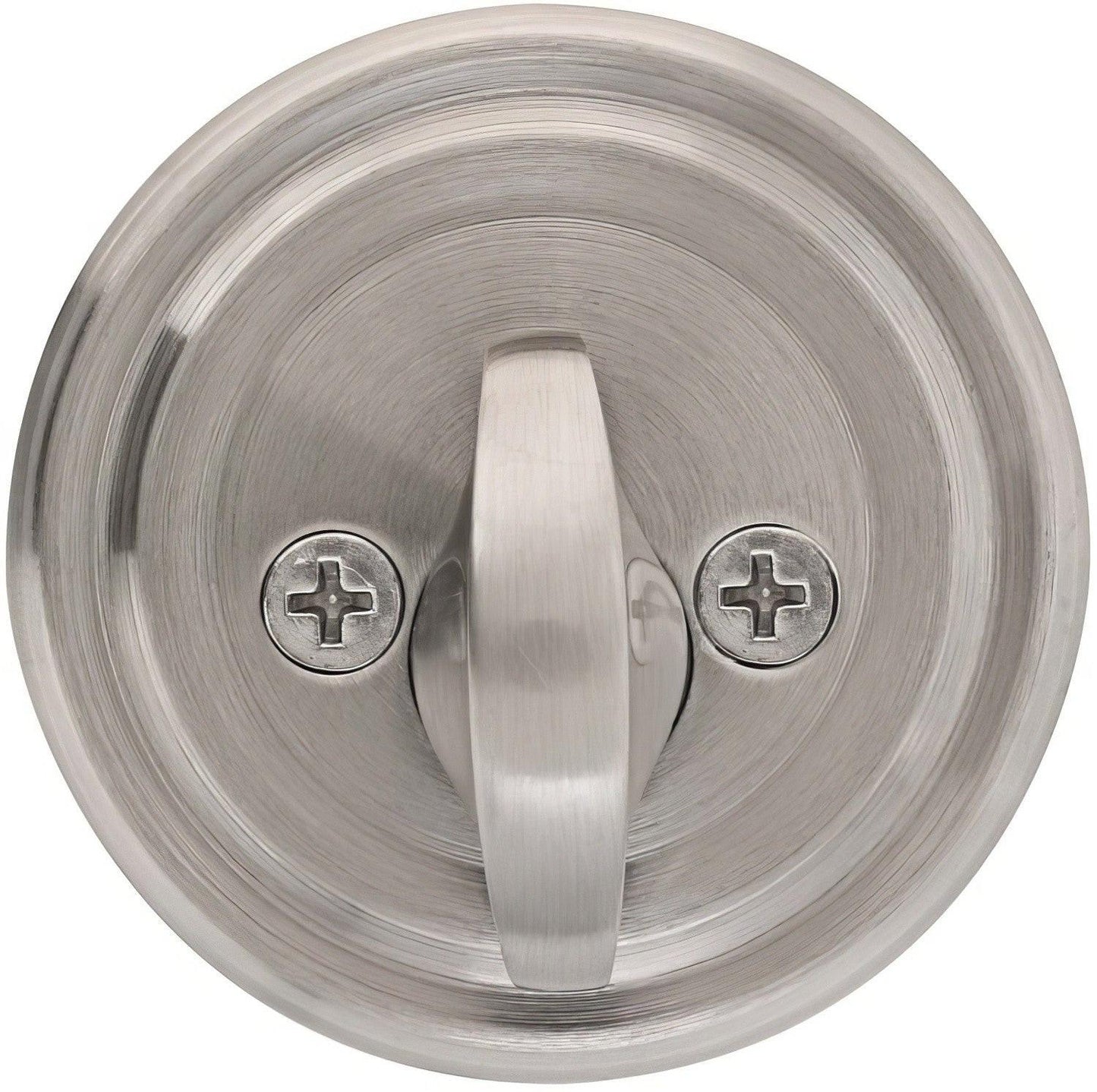 Emtek Regular Style Classic Brass One-Sided Deadbolt.