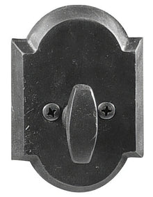 Emtek #1 Style Sandcast Bronze One-Sided Deadbolt