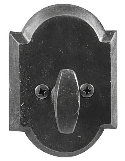 Emtek #1 Style Sandcast Bronze One-Sided Deadbolt