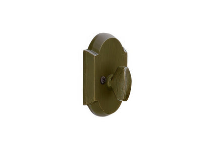 Emtek #1 Style Sandcast Bronze One-Sided Deadbolt.
