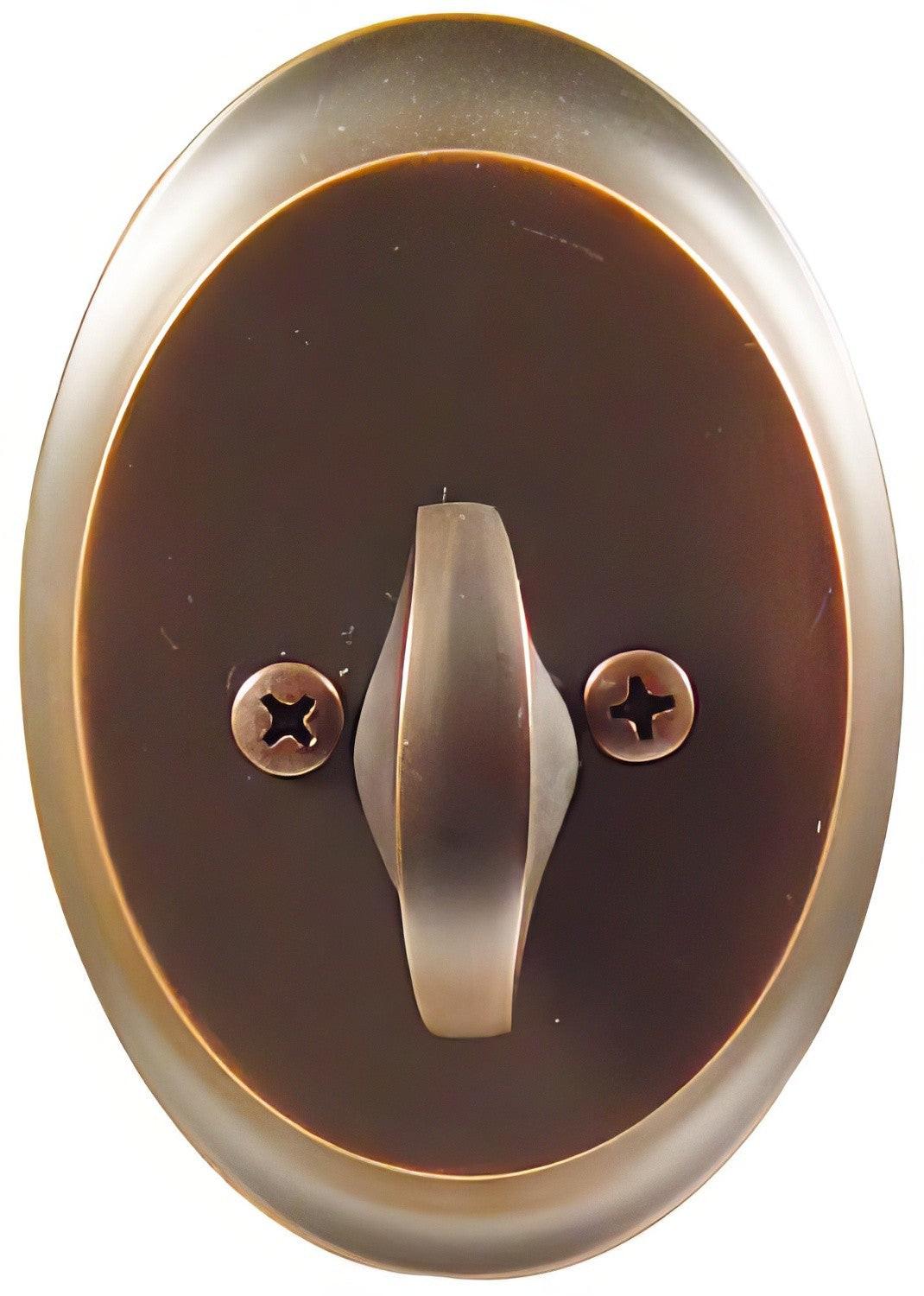 Emtek Saratoga Style Classic Brass One-Sided Deadbolt.