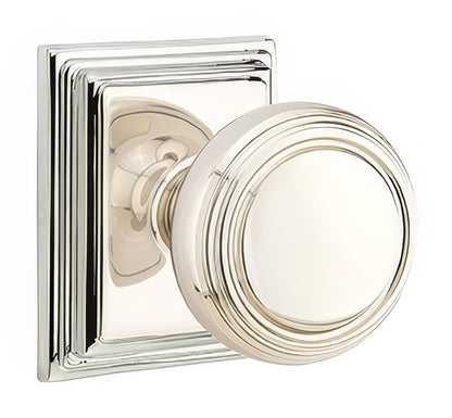 Emtek 8561NWUS Norwich Knob Dummy Pair with Wilshire Rose