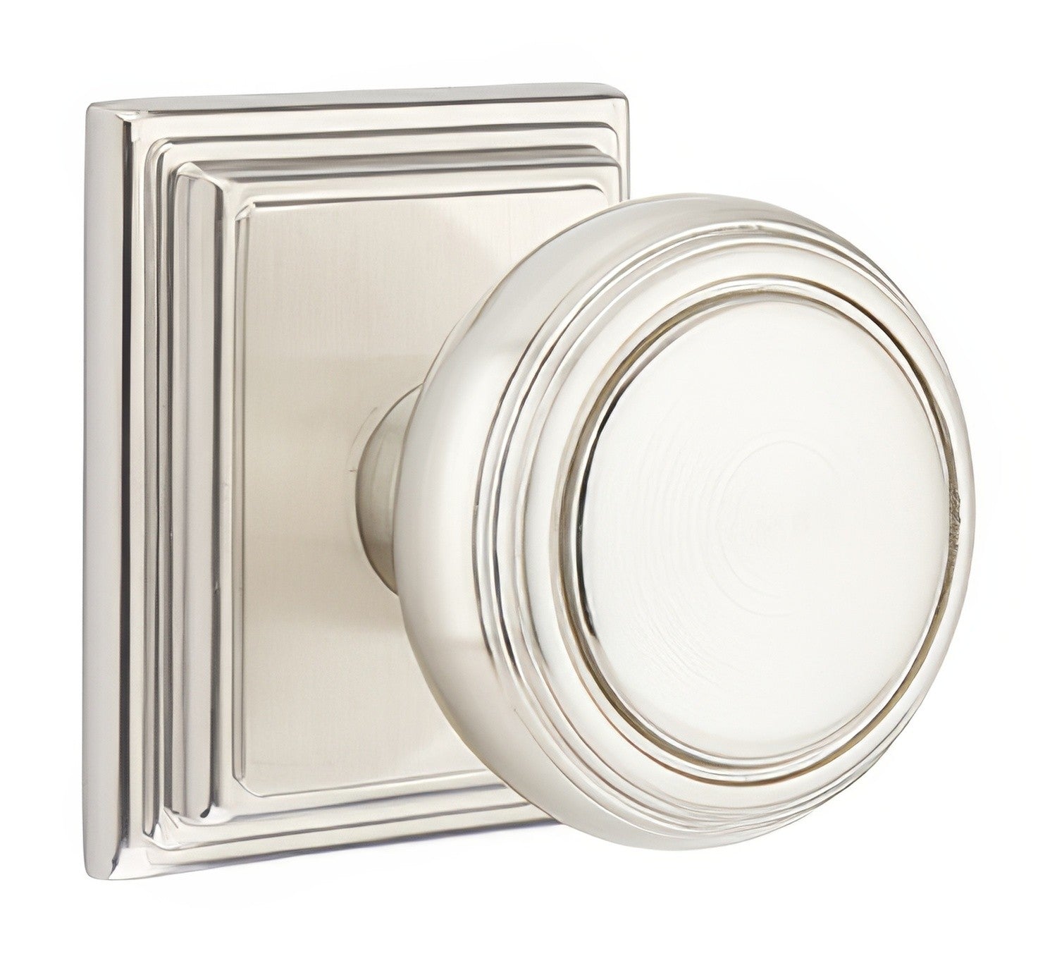 Emtek 8561NWUS Norwich Knob Dummy Pair with Wilshire Rose