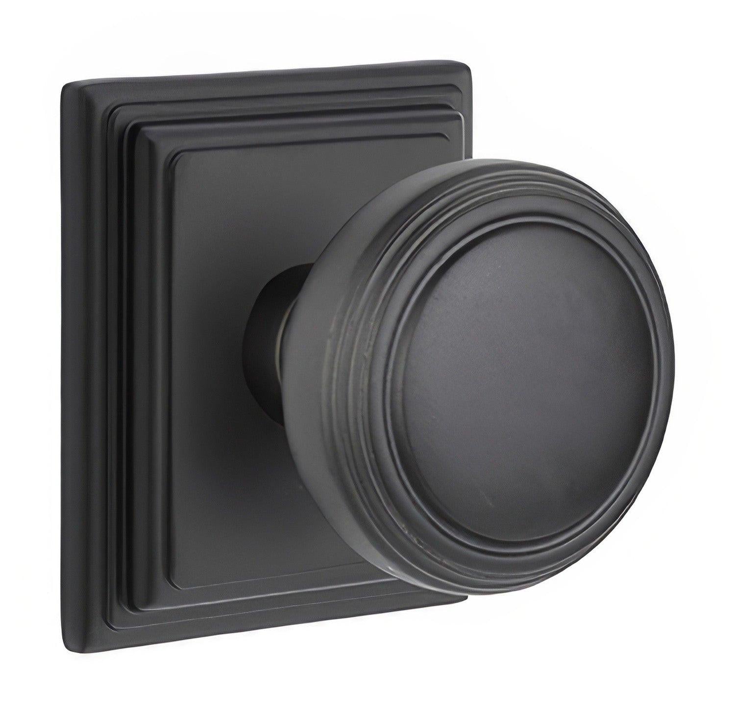 Emtek 8561NWUS Norwich Knob Dummy Pair with Wilshire Rose.
