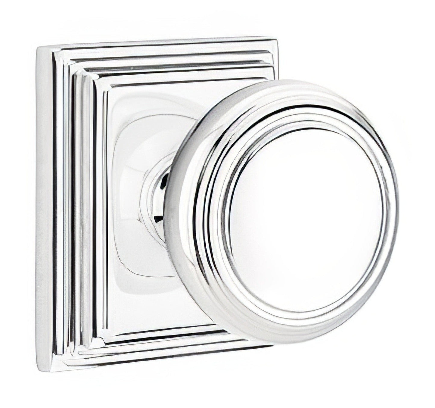 Emtek 8561NWUS Norwich Knob Dummy Pair with Wilshire Rose