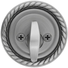 Emtek Rope Style Designer Brass One-Sided Deadbolt