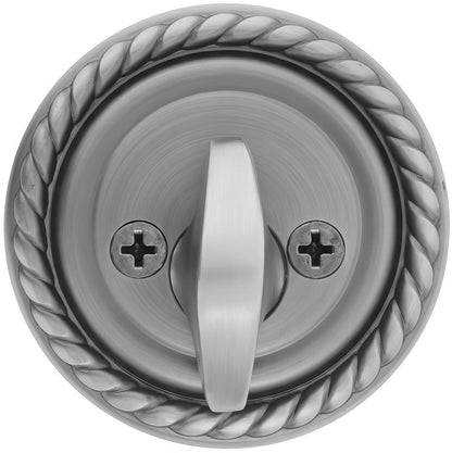 Emtek Rope Style Designer Brass One-Sided Deadbolt