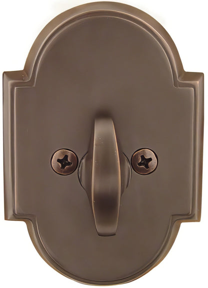 Emtek #8 Style Brass Modern One-Sided Deadbolt
