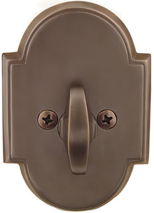 Emtek #8 Style Brass Modern One-Sided Deadbolt.