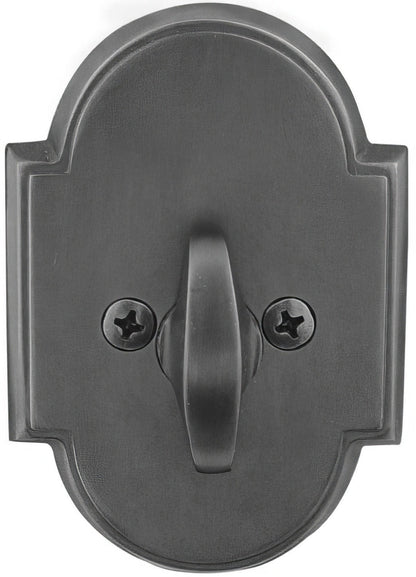 Emtek #8 Style Brass Modern One-Sided Deadbolt