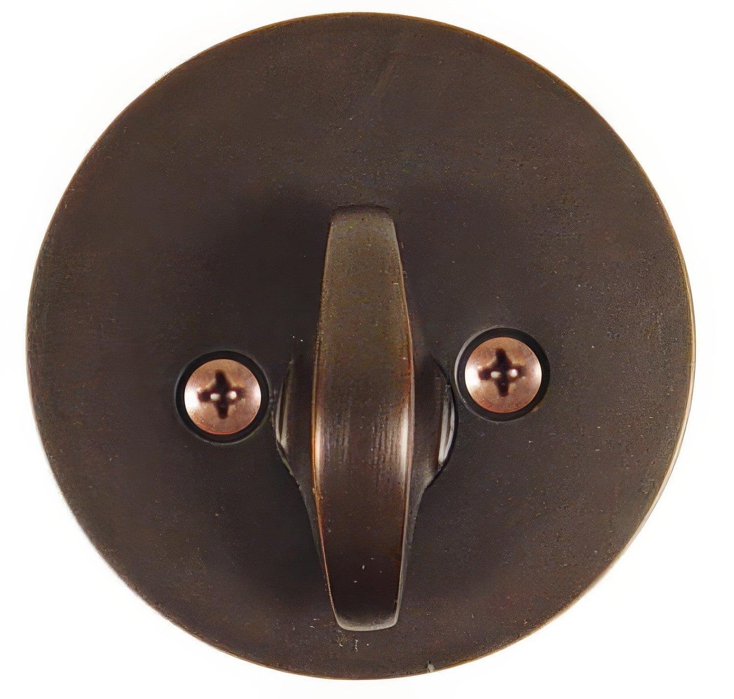 Emtek Modern Style Brass Modern One-Sided Deadbolt.