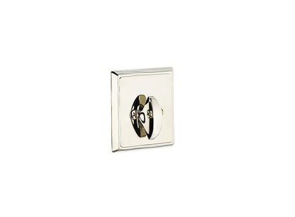 Emtek Rectangular Style Brass Modern One-Sided Deadbolt