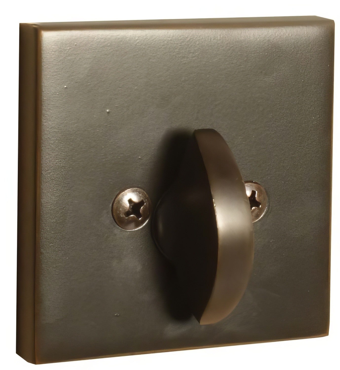 Emtek 8569US Square Style Brass Modern One-Sided Deadbolt