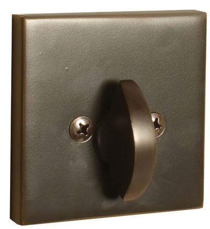 Emtek 8569US Square Style Brass Modern One-Sided Deadbolt