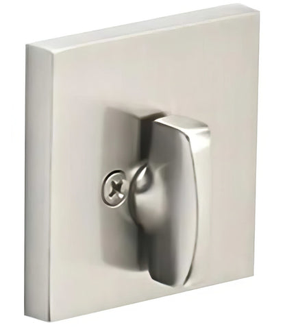 Emtek 8569US Square Style Brass Modern One-Sided Deadbolt