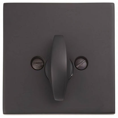 Emtek 8569US Square Style Brass Modern One-Sided Deadbolt